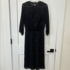 Elegant Black Lace Dress